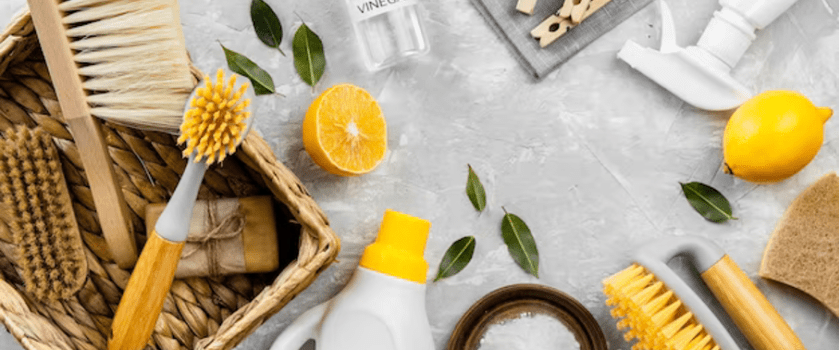 Produits de nettoyages écologiques femme de ménage